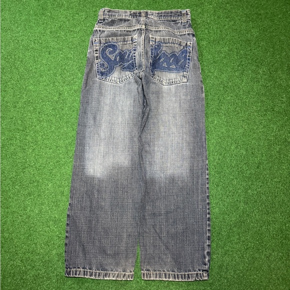 Vintage 90s Y2K Southpole Baggy Wide Leg Hip Hop 28x28 Denim Jeans